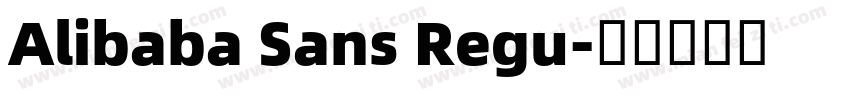 Alibaba Sans Regu字体转换